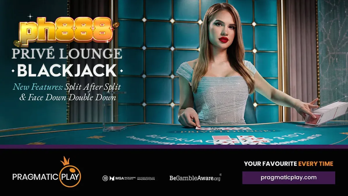 Isang marangyang VIP blackjack table sa isang live casino setting
